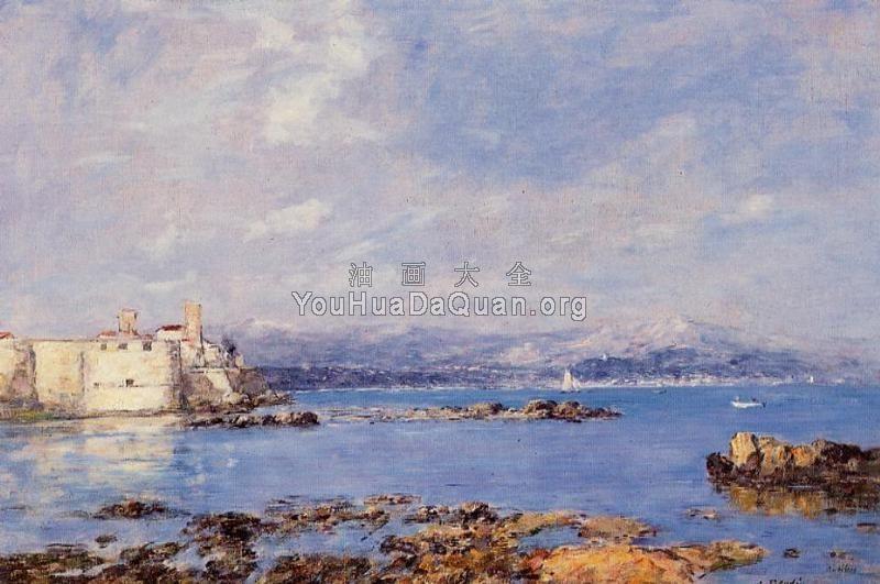 The Rocks of l'Ilette and the Fortifications - 尤金·布丹